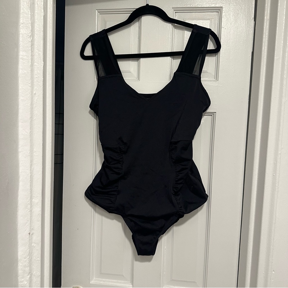ASOS Curve Black One Piece Swimsuit